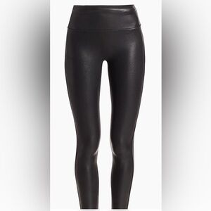 Spanx Black Faux Leather Legging,Size-Small